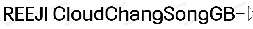 REEJI CloudChangSongGB字体转换